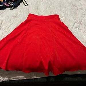 Red skirt